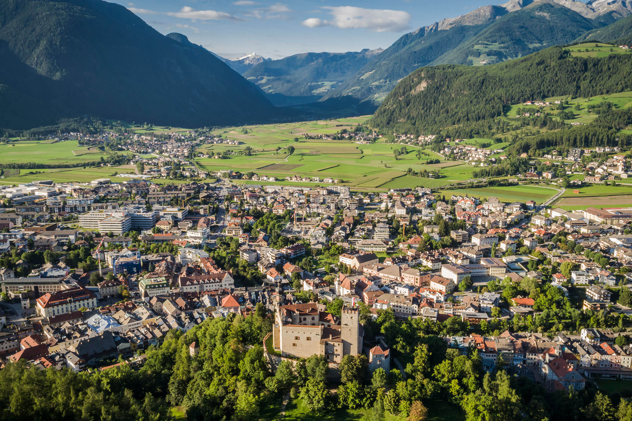 Bruneck von oben